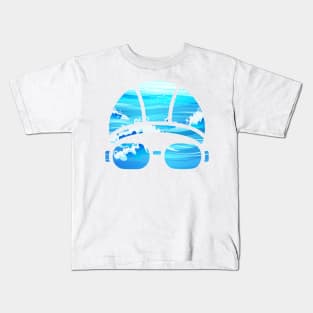 Creative Swimming Cap of the Waves Gift Kids T-Shirt